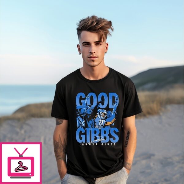 Good Jahmyr Gibbs Detroit Lions Crowd Celebration Signature T-Shirt
