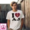 I Love Aj Aaron Ia Arizona State Sun Devils T-Shirt