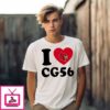 I Love Cg56 Carter Guillaume Louisville Cardinals Heart T-Shirt