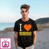 I Love Jesus Waffle Heart Christian T-Shirt