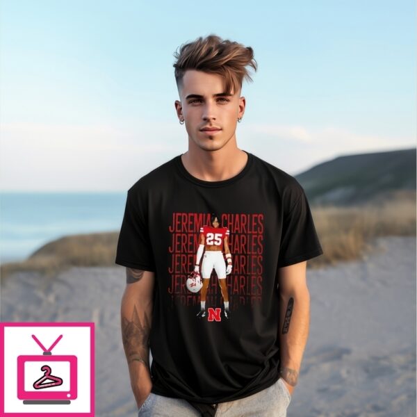 Jeremiah Charles Nebraska Cornhuskers Illustrated  T-Shirt