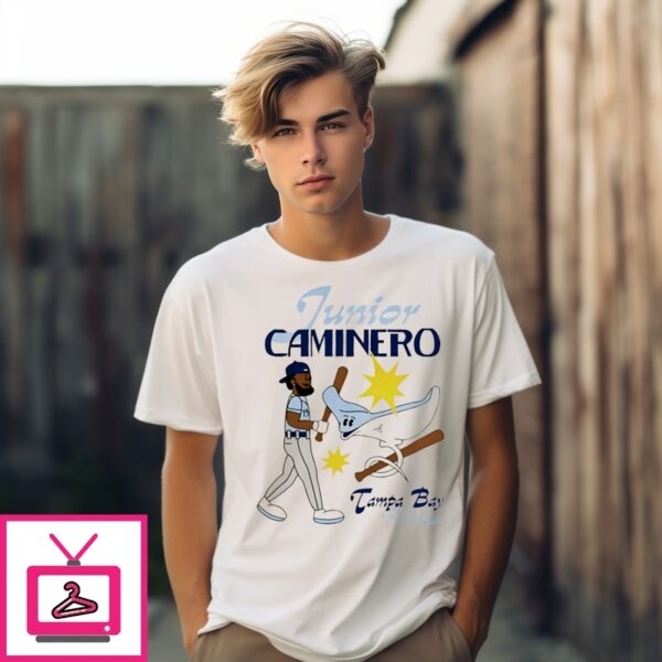 Junior Caminero Tampa Bay Rays Summer Cartoon T-Shirt