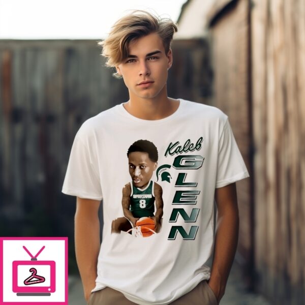 Kaleb Glenn Michigan State Spartans Ncaa Caricature T-Shirt
