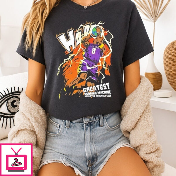 Kobe Bryant Greatest Scoring Machine Cartoon T-Shirt
