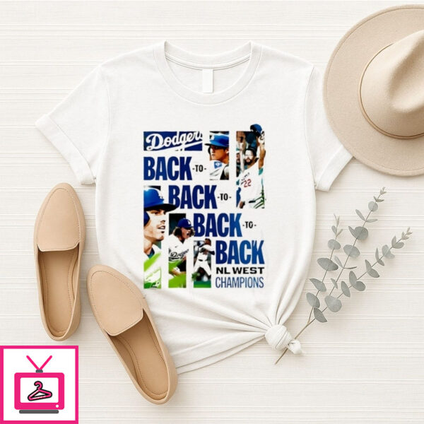 La Dodgers 2025 Nl West Division Champions So Back To Back T-Shirt