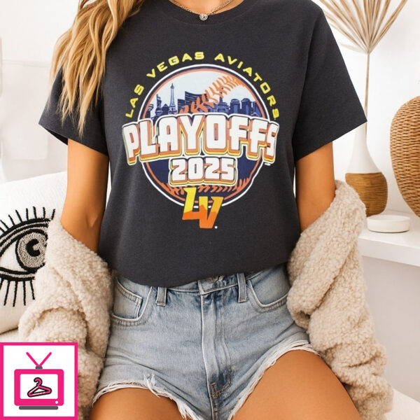 Las Vegas Aviators 2025 Playoffs Logo T-Shirt