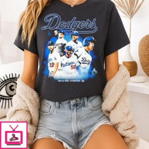Los Angeles Dodgers 2025 Nl West Champions Graphic T-Shirt Los Angeles Dodgers 2025 Nl West Champions Graphic T-Shirt