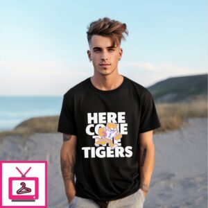 Lsu Tigers Here Come Tigers Mascot T-Shirt