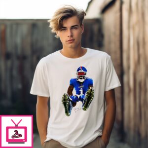 Malik Nabers New York Giants Signature Graphic T-Shirt