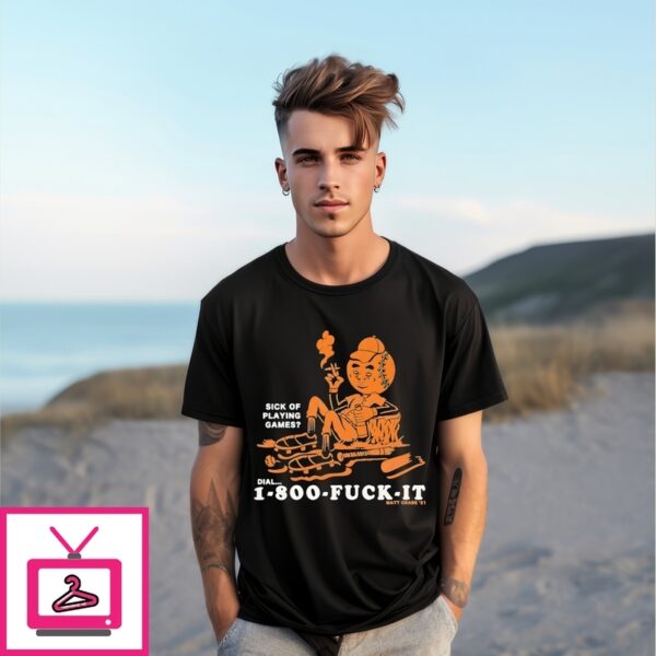 Matt Crabe New York Mets 1 800 Fuck It Sick Of Playing Games Mascot T-Shirt