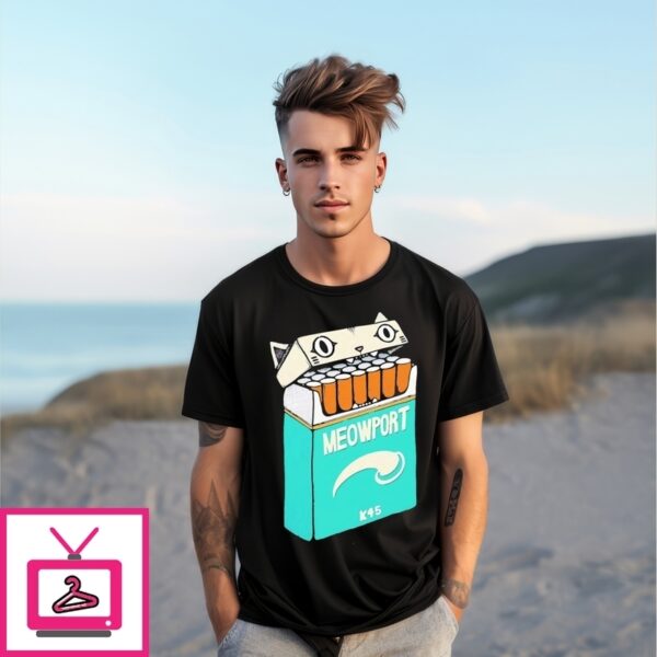 Meowport Cigarettes Funny T-Shirt