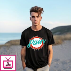 Miami Dolphins Pain Parody Logo T-Shirt