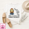 Minion Yoga I’M Mostly Peace Love And Light And A Little Go Foodo Yourself T-Shirt