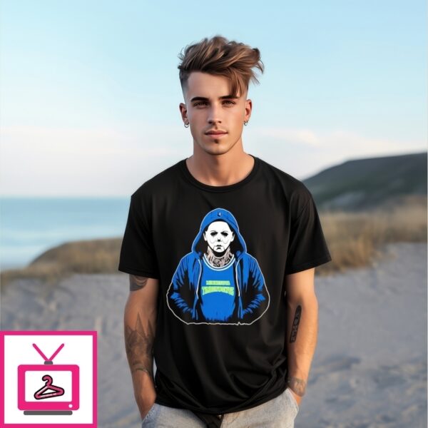 Minnesota Timberwolves Nba Michael Myers Scary Halloween Mashup T-Shirt