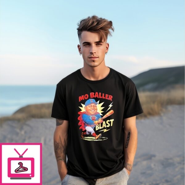 Mo Baller Blast Chicago Cubs Cartoon T-Shirt