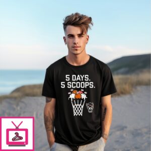 Nc State Basketball 5 Days 5 Scoops T-Shirt
