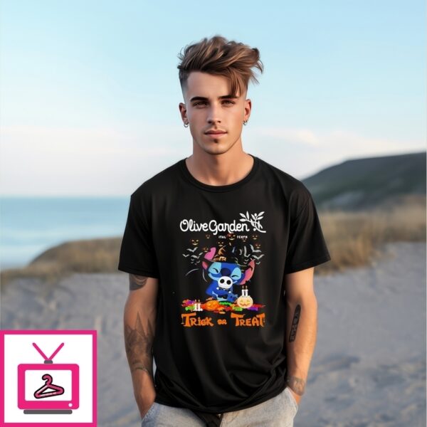 Olive Garden Stitch Trick Or Treat Halloween T-Shirt
