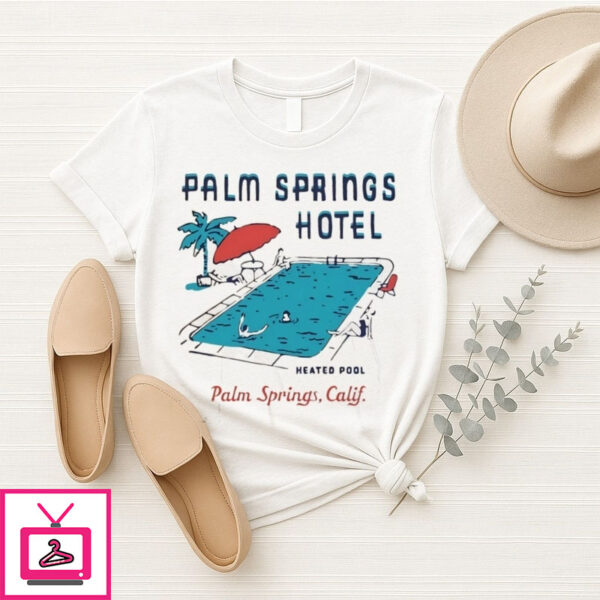 Palm Springs Hotel Pool Palm Springs Ca T-Shirt