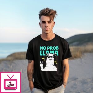 Peace Out No Problem Llama T-Shirt