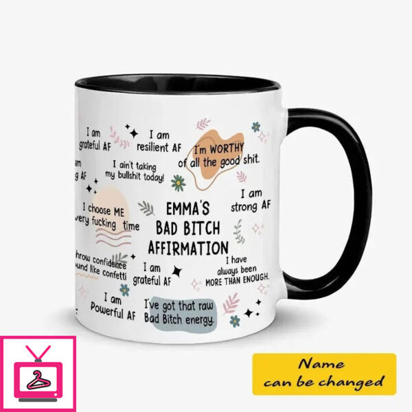 Personalized Bad Bitch Affirmations Mug