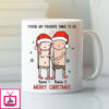 Personalized You’Re My Favorite Thing To Do Merry Christmas Mug