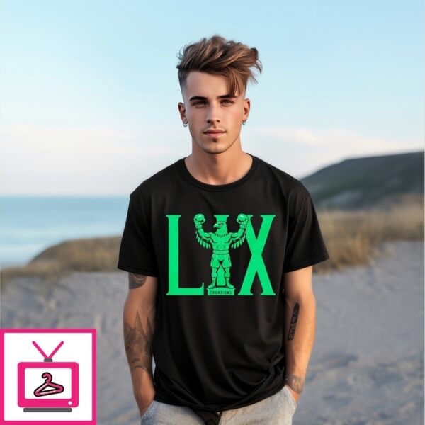 Philadelphia Eagles Lix Eagle Statue Champion Philly T-Shirt