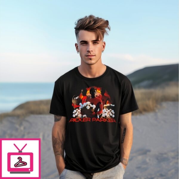 Picker Parker Black Super Man T-Shirt
