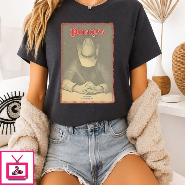 Post Malone 305 Broadway Nashville Tn Posty’S Bar Poster T-Shirt