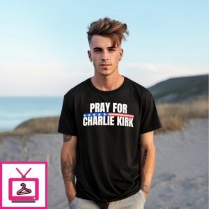 Pray For Charlie Kirk Usa Flag T-Shirt