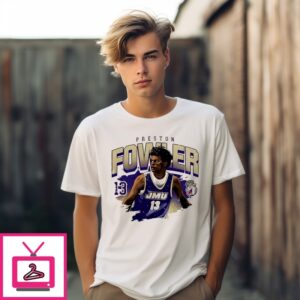 Preston Fowler Jmu Basketball Ncaa Graphic T-Shirt
