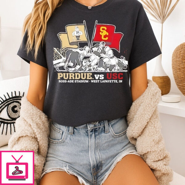 Purdue Boilermakers Vs Usc Trojans Ross-Ade Stadium T-Shirt