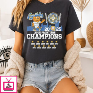 Québec Capitales 2025 Ligue Frontier Champions Mascot T-Shirt