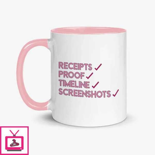 Receipts Proof Timeline Screenshots Mug