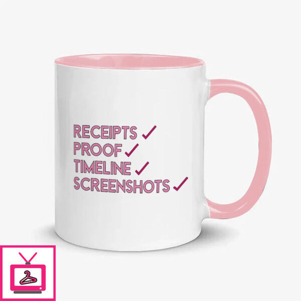 Receipts Proof Timeline Screenshots Mug