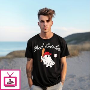 Red October Ghost Halloween Philadelphia Phillies T-Shirt