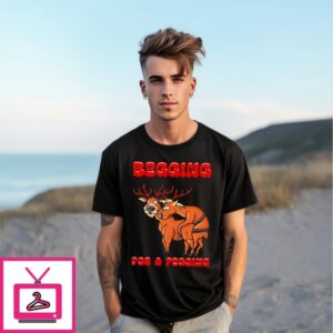Reindeer Begging For A Pegging Christmas 2025 T-Shirt