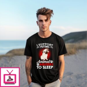Rescue Dog Lover I Support Putting Animal Abusers To Sleep T-Shirt