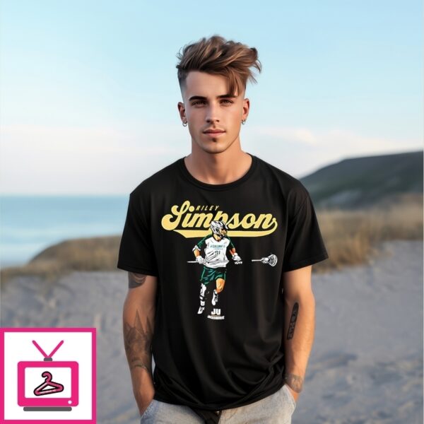 Riley Simpson Jacksonville Lacrosse Cartoon T-Shirt