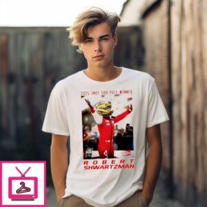 Robert Shwartzman 2025 Indy 500 Pole Winner T-Shirt