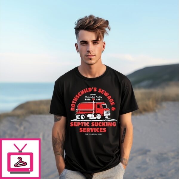 Rothschild’S Sewage And Septic Sucking Services Canada Possum Lake Trucking Estd 1991 T-Shirt