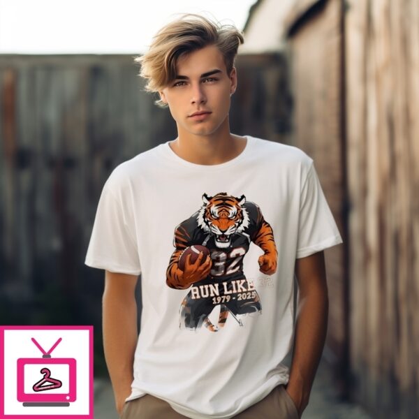 Rudi Johnson Cincinnati Bengals Mascot Run Like 1979 2025 T-Shirt