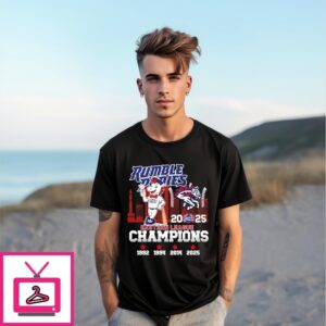 Rumble Ponies 2025 Eastern League Champions Mascot T-Shirt