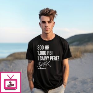 Salvador Perez 300 Hr 1000 Rbi 1 Signature T-Shirt