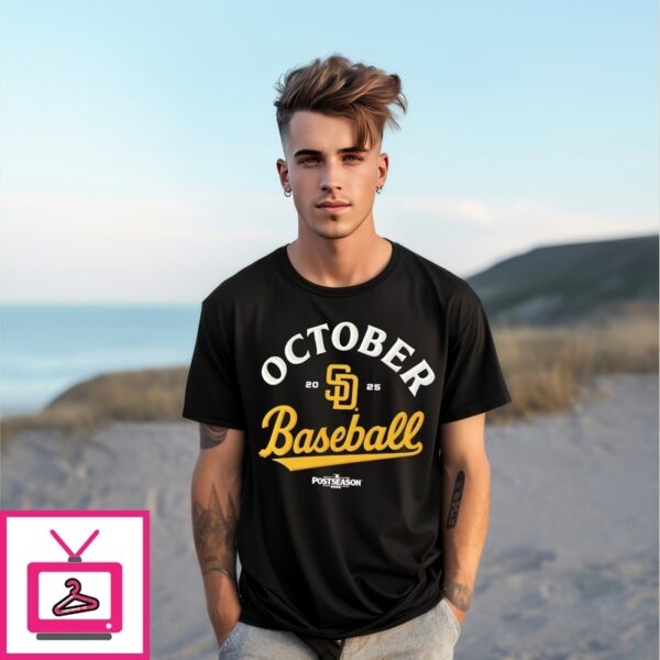 San Diego Padres 2025 Mlb Postseason October Baseball T-Shirt