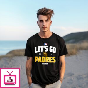 San Diego Padres Baseball 2025 Postseason Official Let’S Go Team T-Shirt