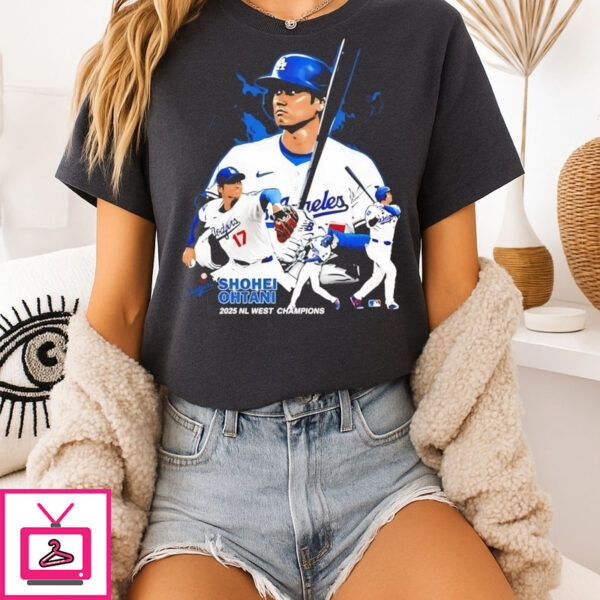 Shohei Ohtani Los Angeles Dodgers 2025 Nl West Champions Graphic T-Shirt