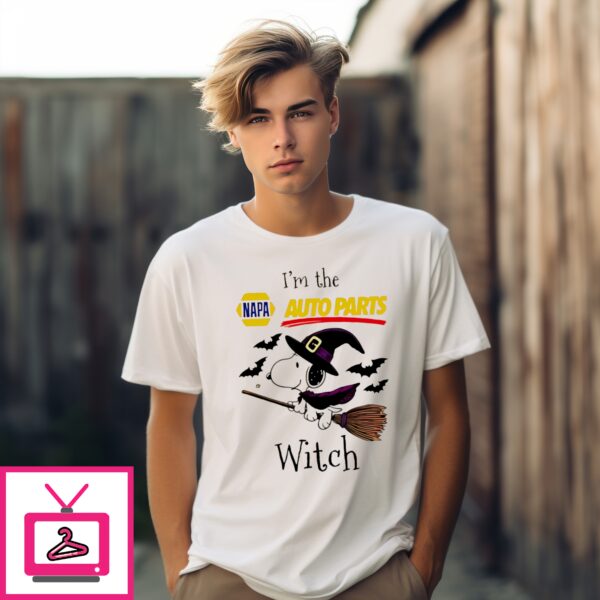 Snoopy Witch I’M The Napa Auto Parts Halloween T-Shirt