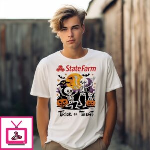 State Farm X Skeleton Trick Or Treat Halloween T-Shirt