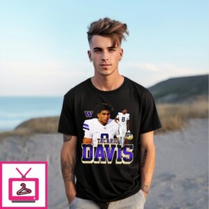 Tacario Davis Washington Huskies Player Collage T-Shirt