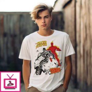 The Silver Surfer Human Torch Marvel Comic Graphic T-Shirt